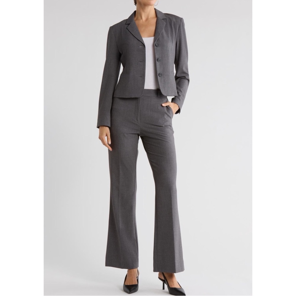 Liverpool Gray Bootcut Trousers Work Pant Style XM5069EA Womens 14